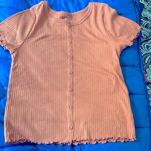 Wonder Nation kids blouse - size XL (14-16)- dirt orange